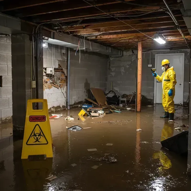 Flooded Basement Electrical Hazard in Taylor County, FL Property